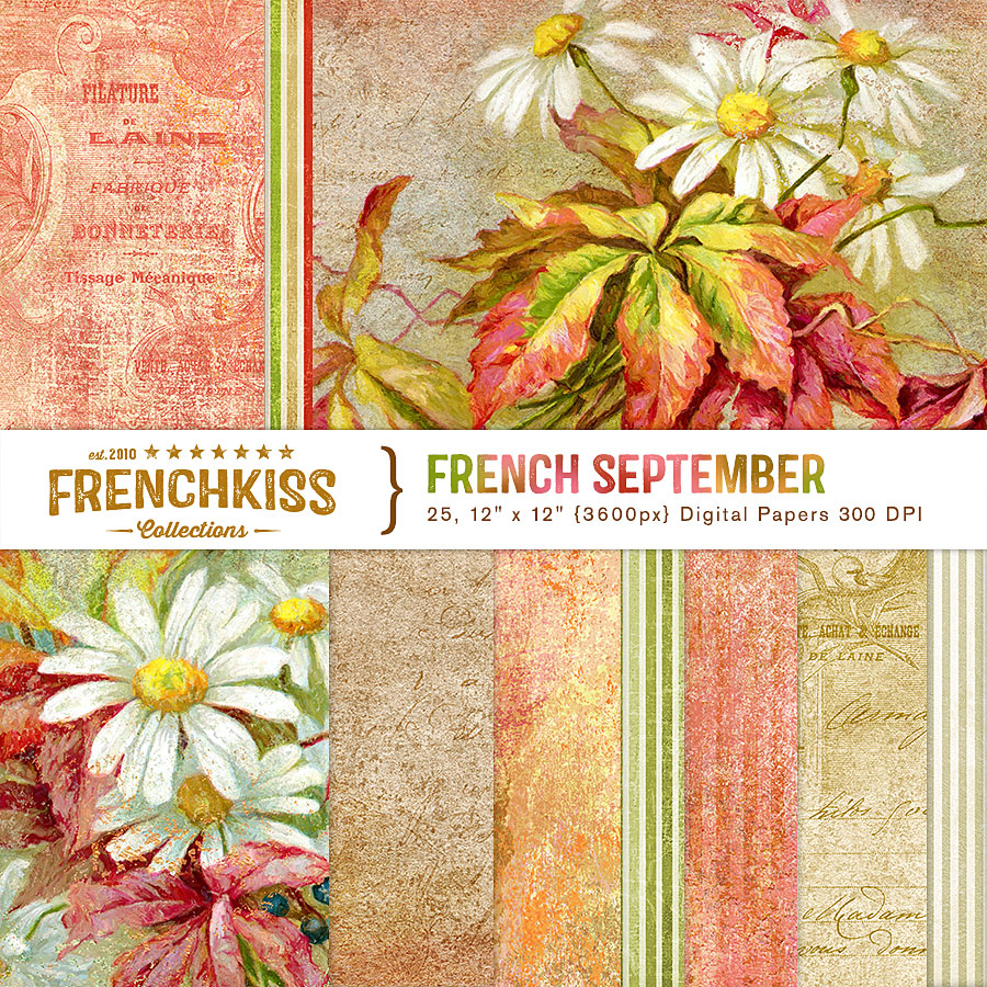 French September Digital Papers