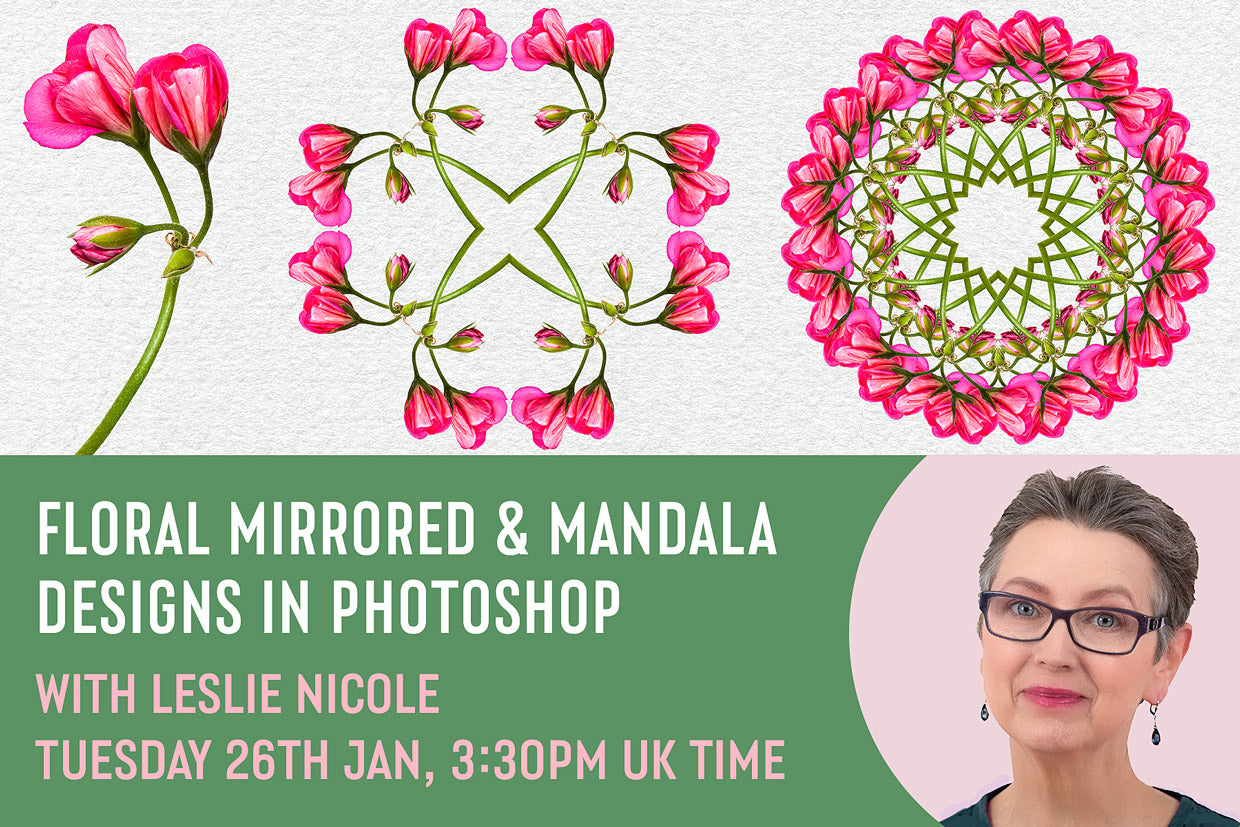 Floral Mirrored & Mandala Designs In Photoshop