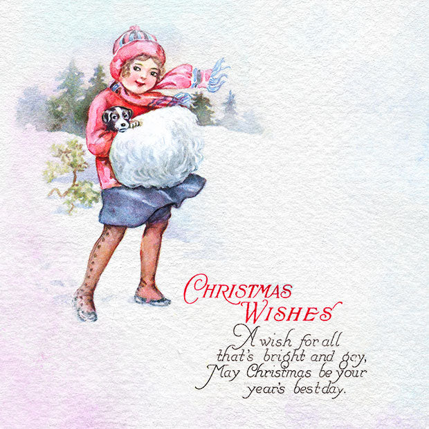 Delightful Girl With Puppy