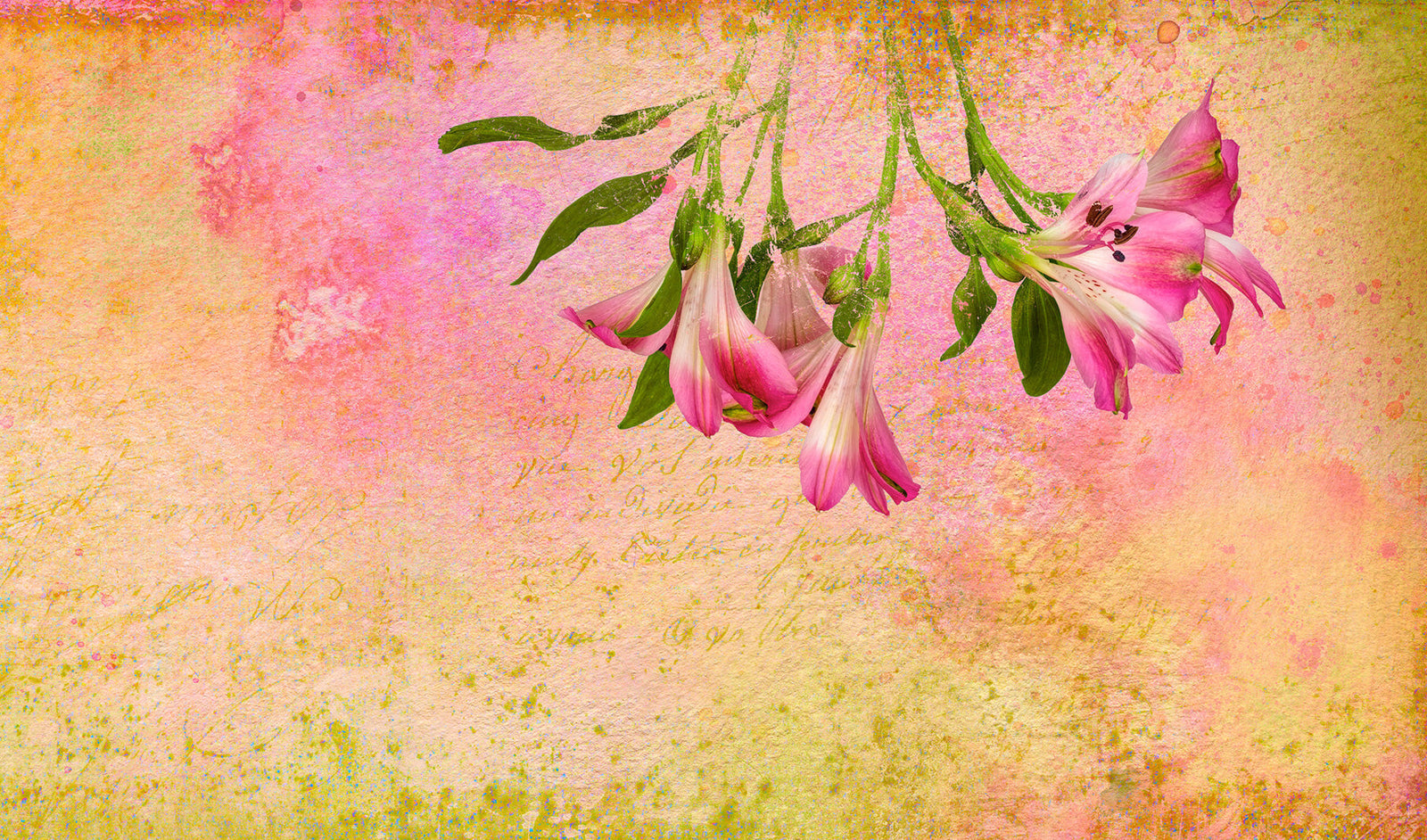 Reverie atmospheric floral mural by Leslie Nicole