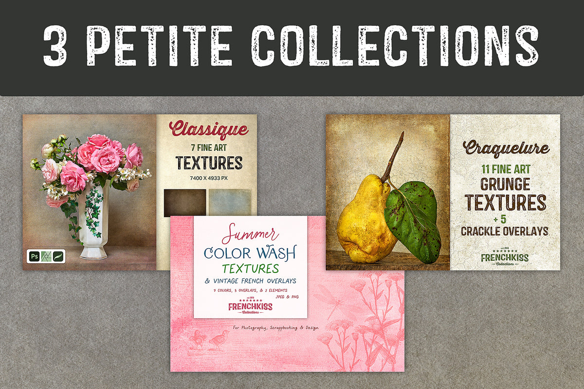 Three petite Texture Collections Bundle.