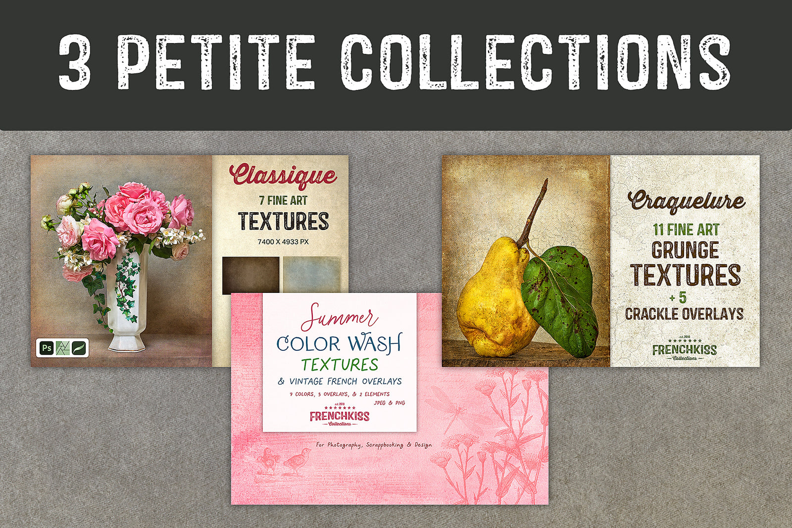 Three petite Texture Collections Bundle.