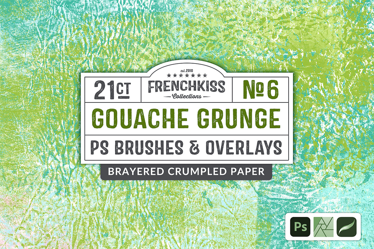 Gouache Grunge No. 6 Photoshop Brushes