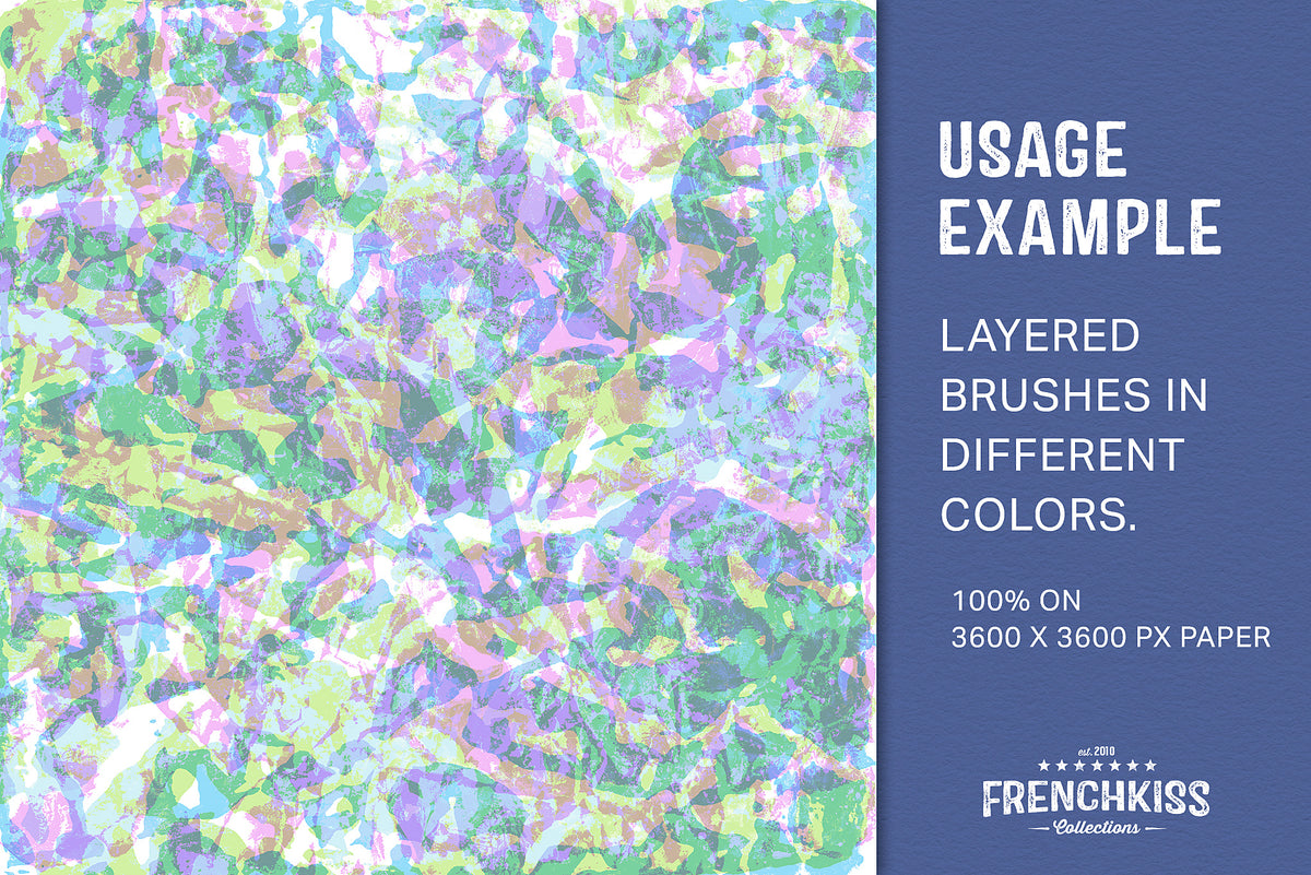 Design made from different colored layers of crumpled paper grunge overlays.