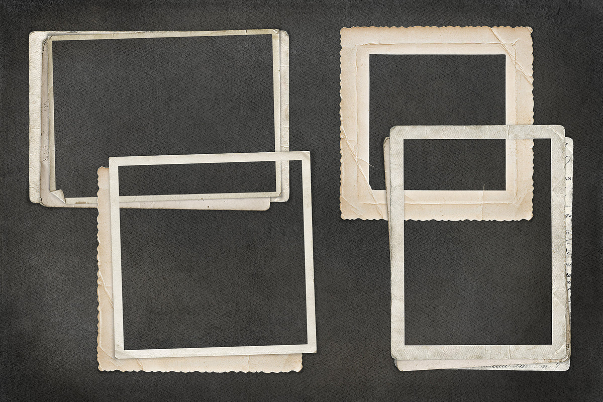 Vintage style digital frames made from real vintage photos.