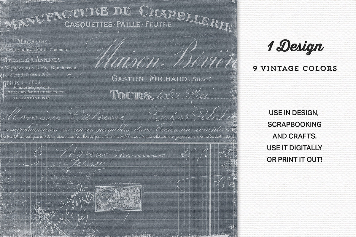 Digital Paper from the Vintage Shabby Shades collection. A vintage French overlay on a slightly worn, subtle canvas texture in 9 shades.