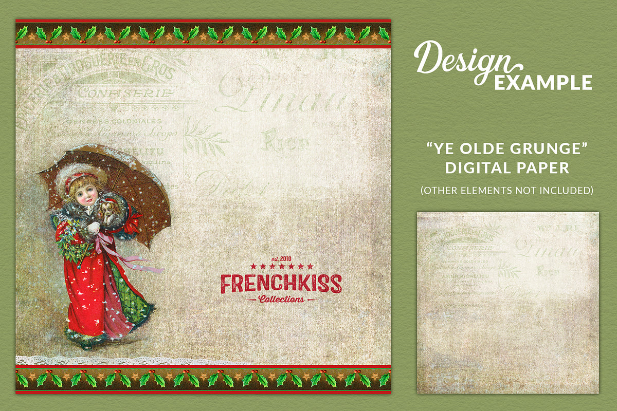 Christmas design using a digital paper from the Yule Papers collection.